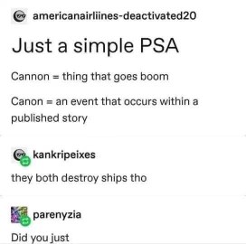 When you try to be smart about grammar but end up making a pun about ships.