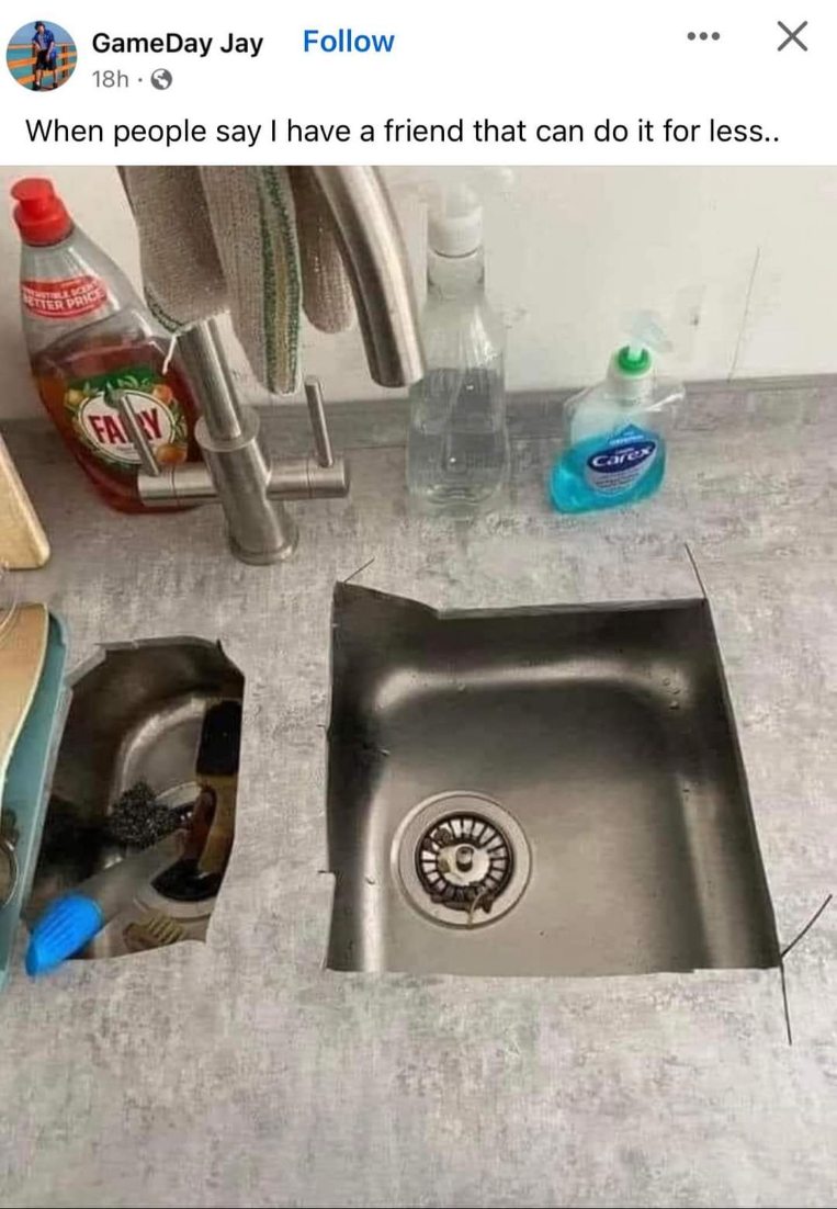 Yeah my friend did help me with this sink installation.