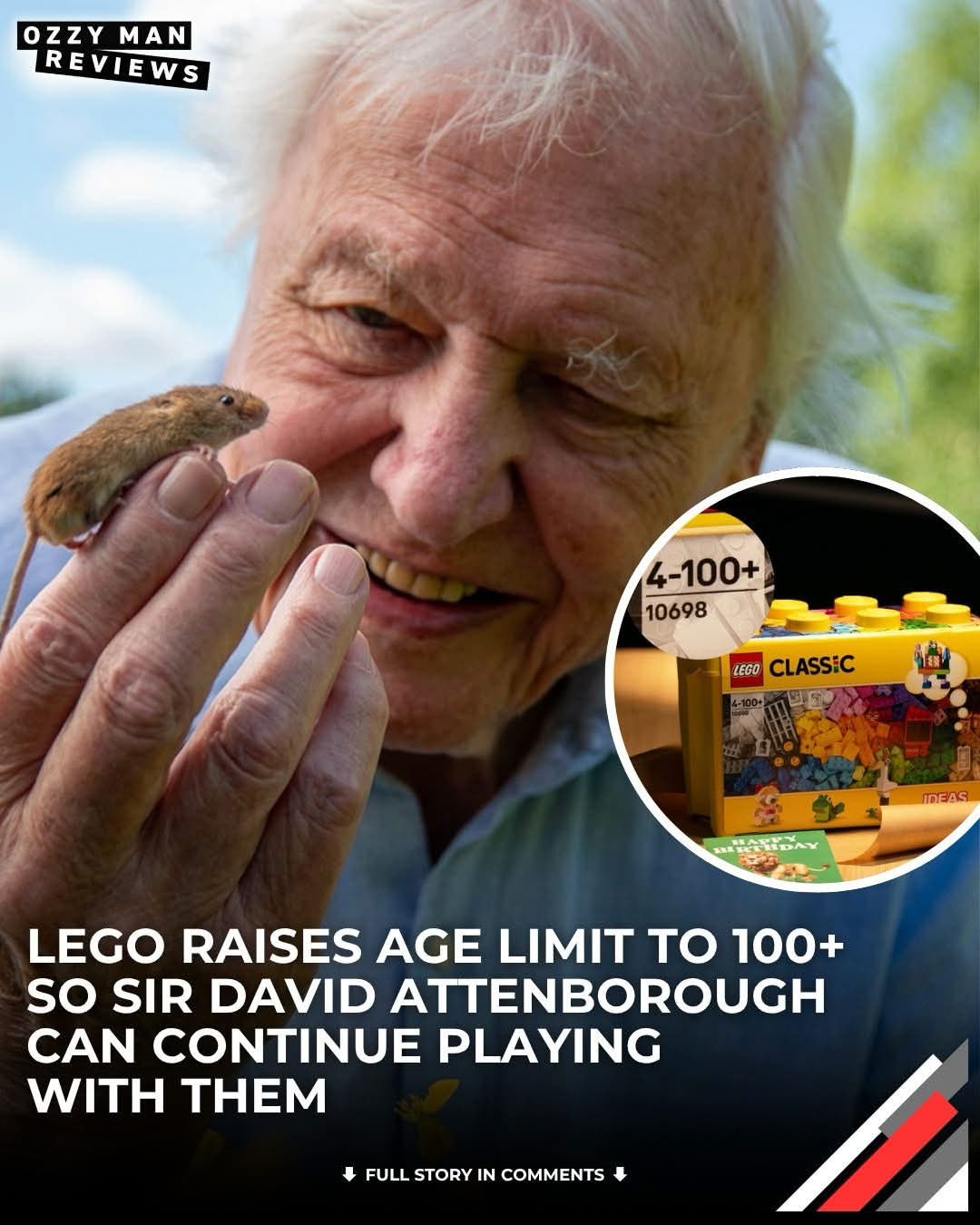 Lego knows everyone loves building blocks, even Sir David Attenborough