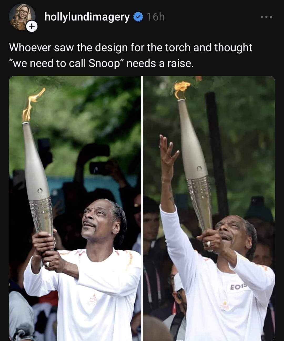 This Olympic torch looks exactly like Snoop Dogg's joint