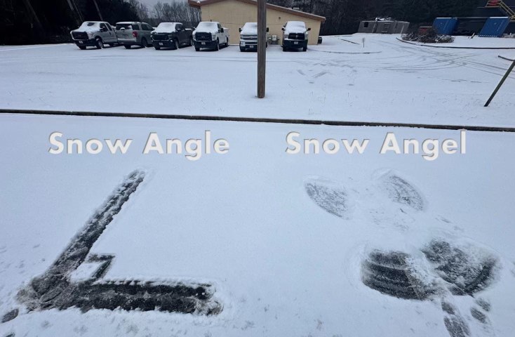 Me trying to make a snow angel but I'm bad at art