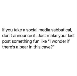 Lol, the perfect way to ghost people on social media