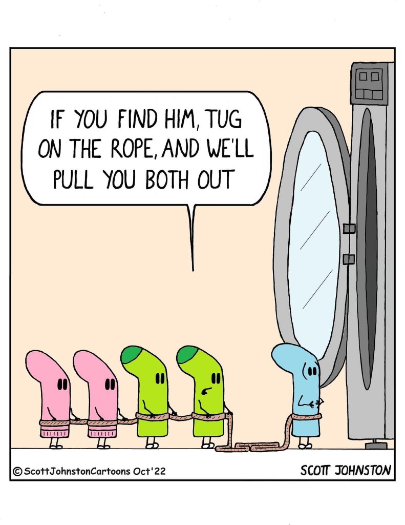 When you gotta rescue your lost sock from the dryer dimension but your other socks are helping.