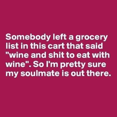 Found my soulmate's grocery list lol