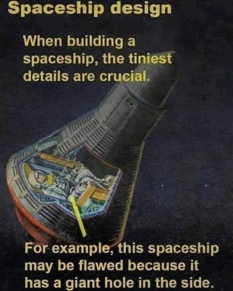 lol whoops, forgot the side of the spaceship