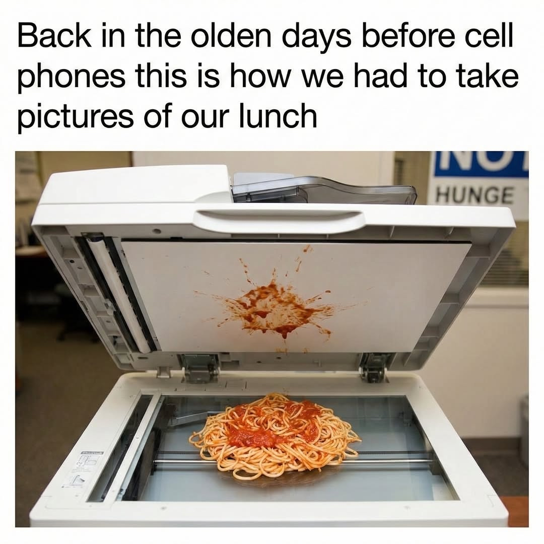 Back in the day, this was how you documented your spaghetti.