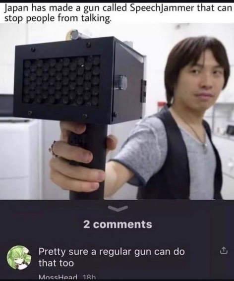 Lol, pretty sure a regular gun does the same thing but more permanently