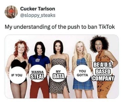 ngl the actual reason they wanna ban TikTok is kinda obvious when you put it like this