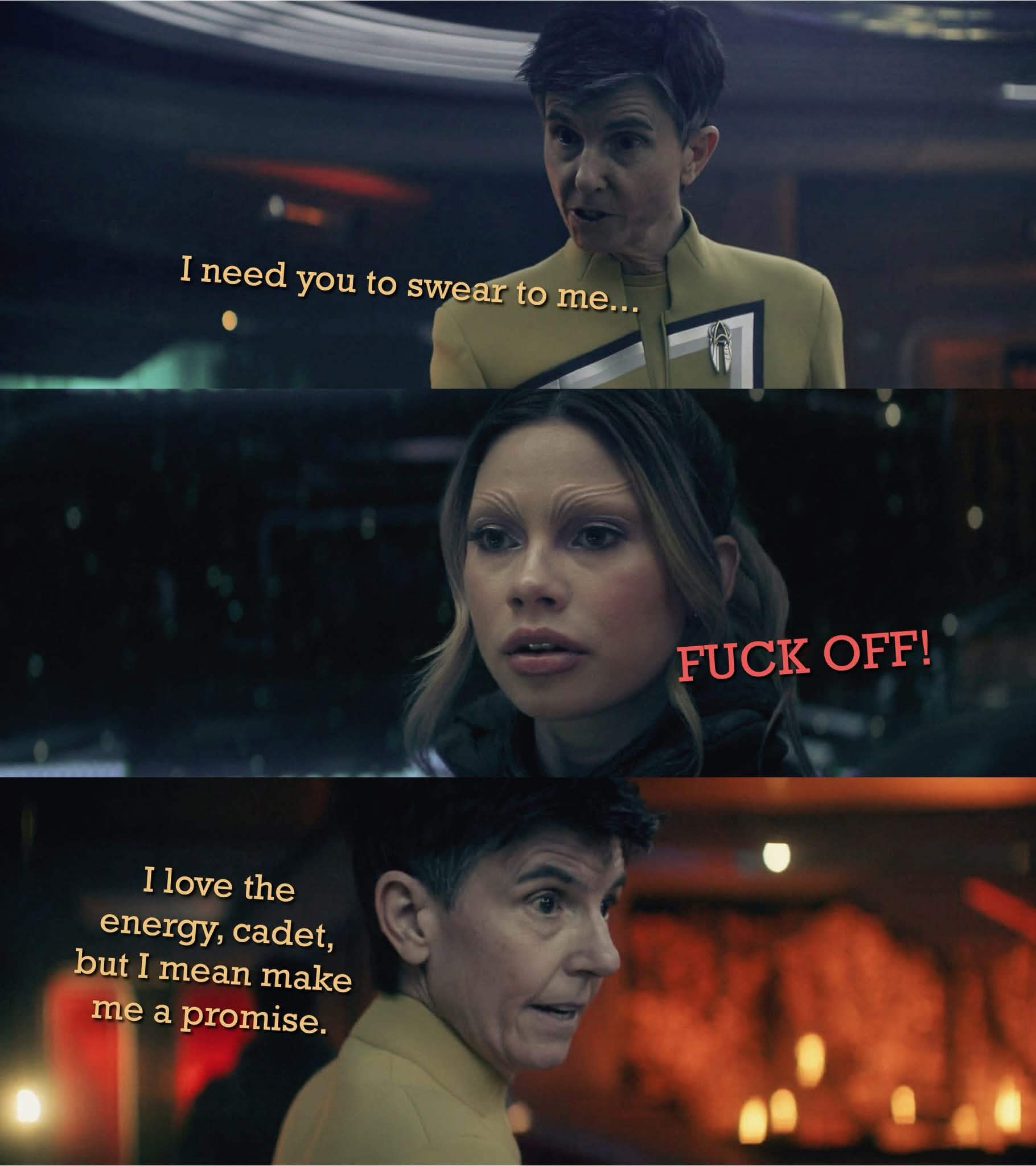 When you ask for a simple promise but they just tell you to fuck off