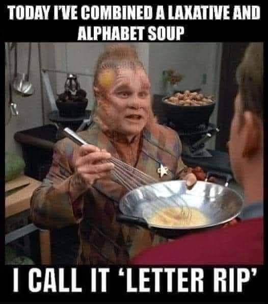 When you combine laxatives and alphabet soup and call it 'Letter Rip'