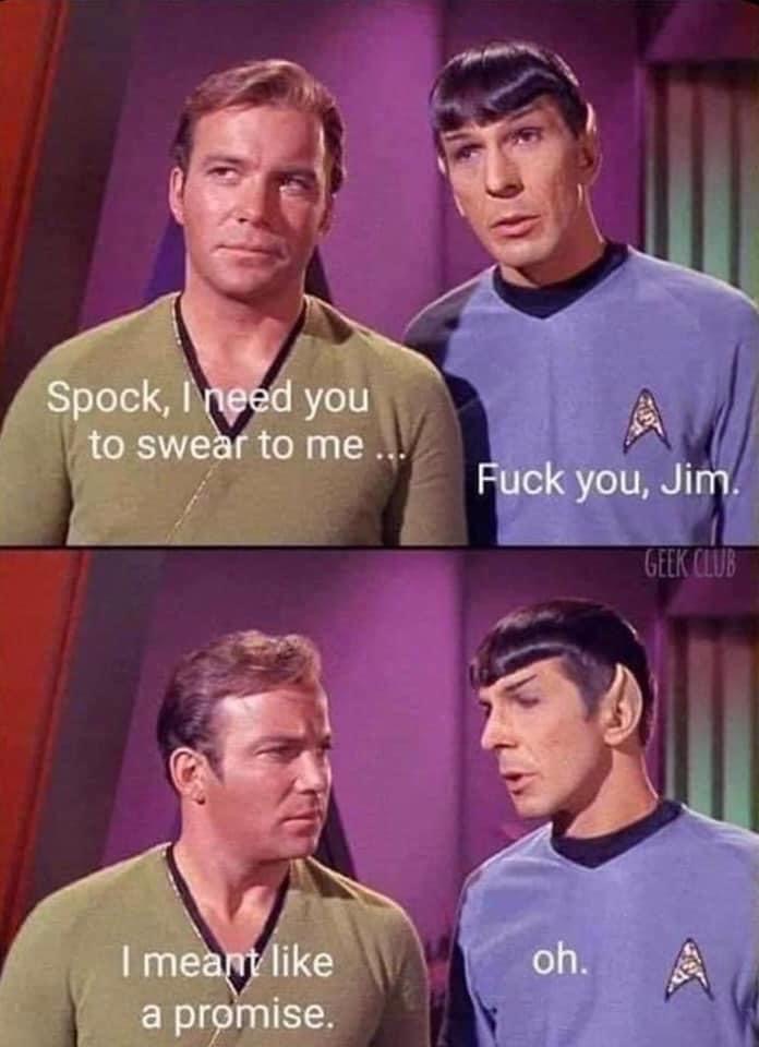 When you ask your friend to swear to god and they take it a little too literally.