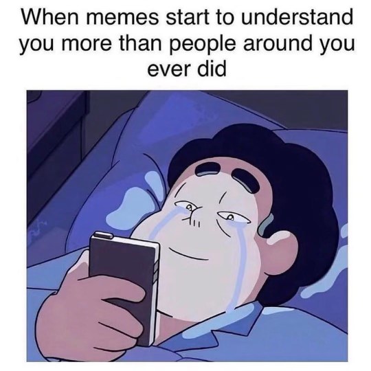 When you're in bed at night and some memes just get you way more than people do