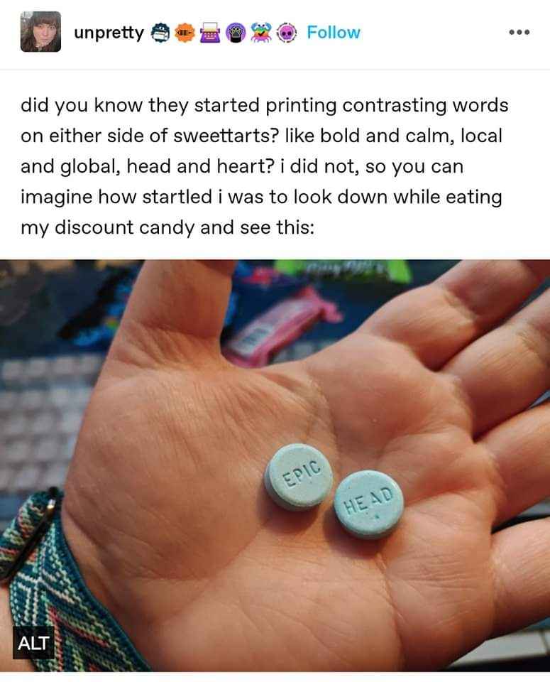 Well, that's one way to get my attention with discount candy.