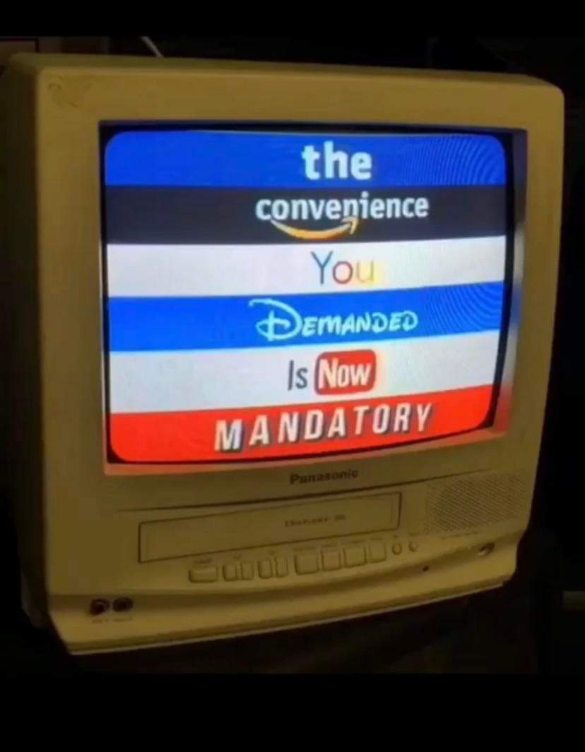 So much for 'convenience,' now it's just mandatory.