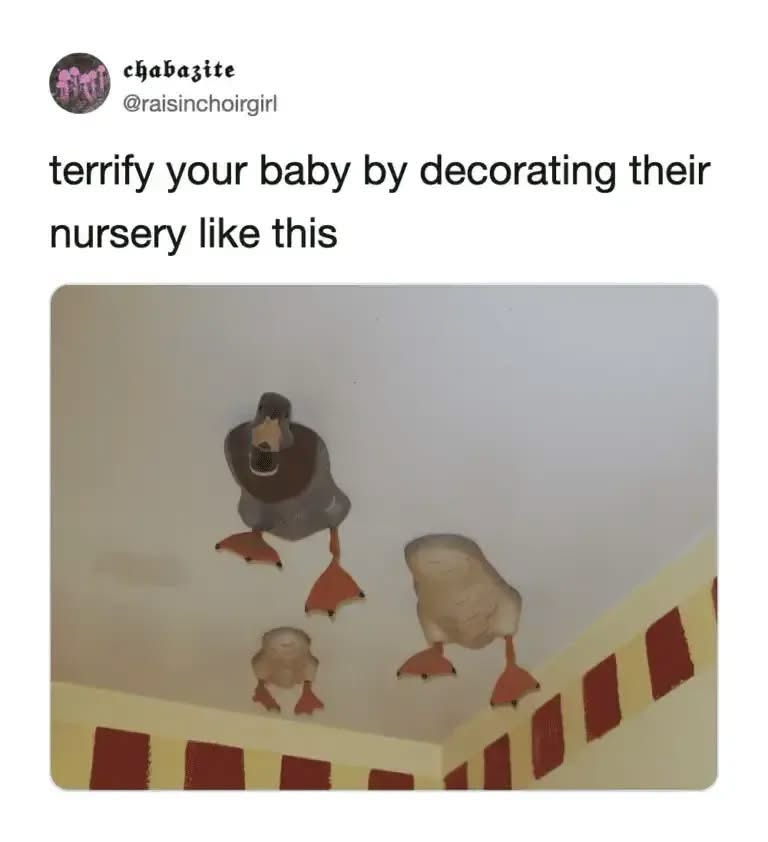 Pretty sure this is how you summon the demon ducks for your nursery
