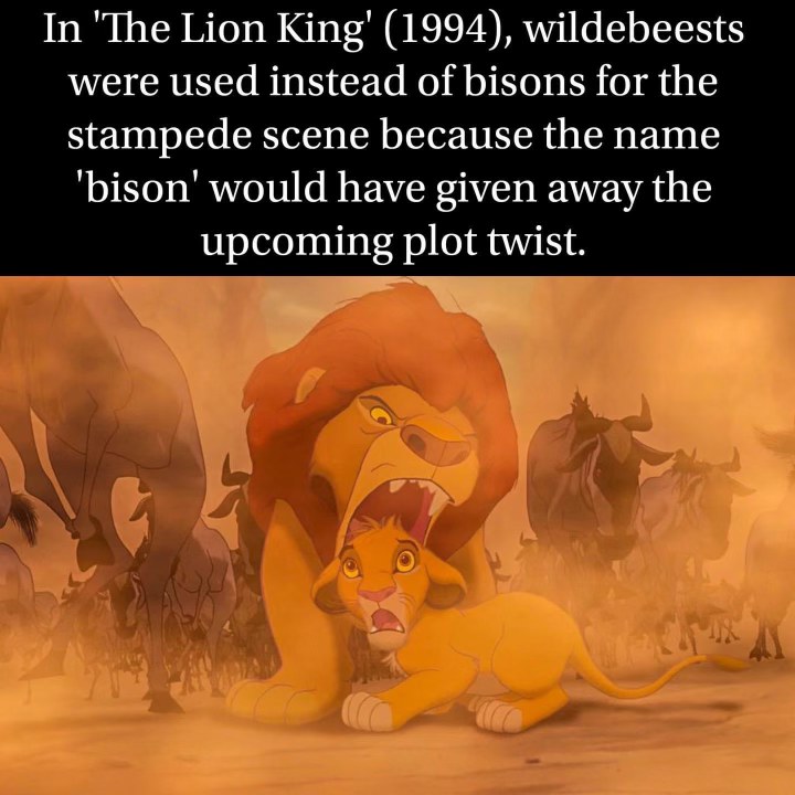 Wait, they changed it so you wouldn't guess Mufasa dies? That's kinda genius.