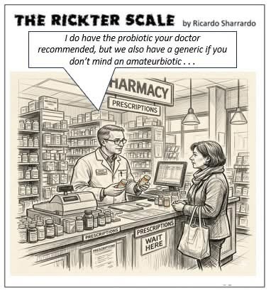 When the pharmacist tries to sell you an 'amateurbiotic' because it's cheaper