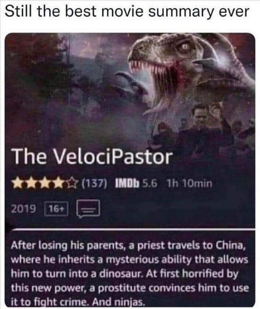 a priest turns into a dinosaur to fight crime and ninjas??! I need to see this movie