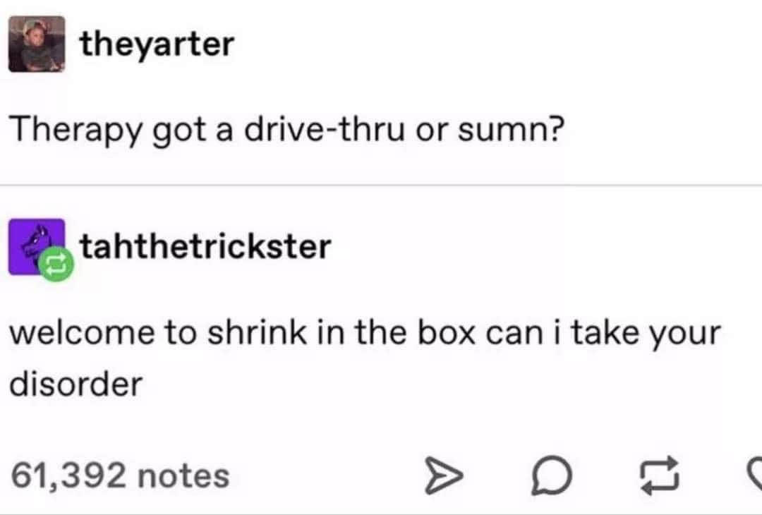 When therapy is just like fast food but for your brain