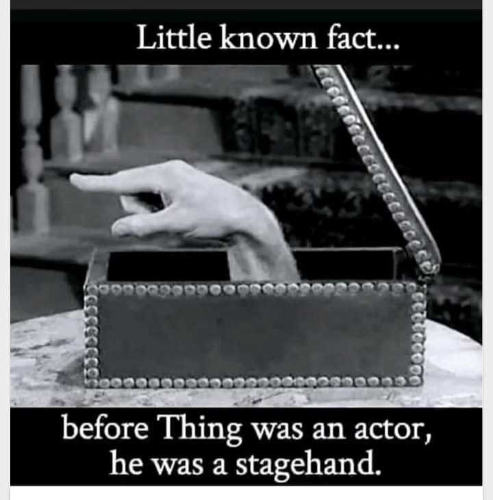 Guess Thing from The Addams Family had a whole other career before acting.