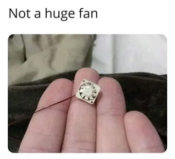 This tiny fan is barely a fan, it's more like a breeze.