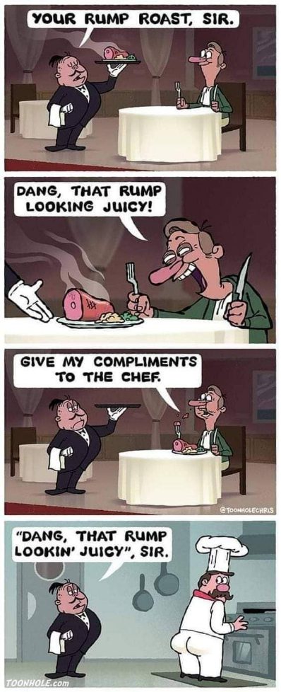 When the waiter tells you the chef has a great... uh... personality.