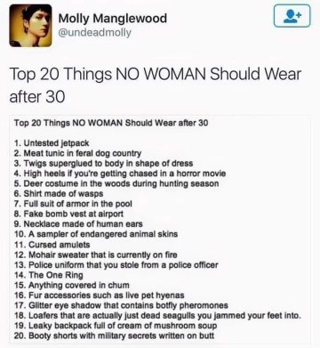 This list of fashion no-nos is WILD, but item 18 got me dead 💀
