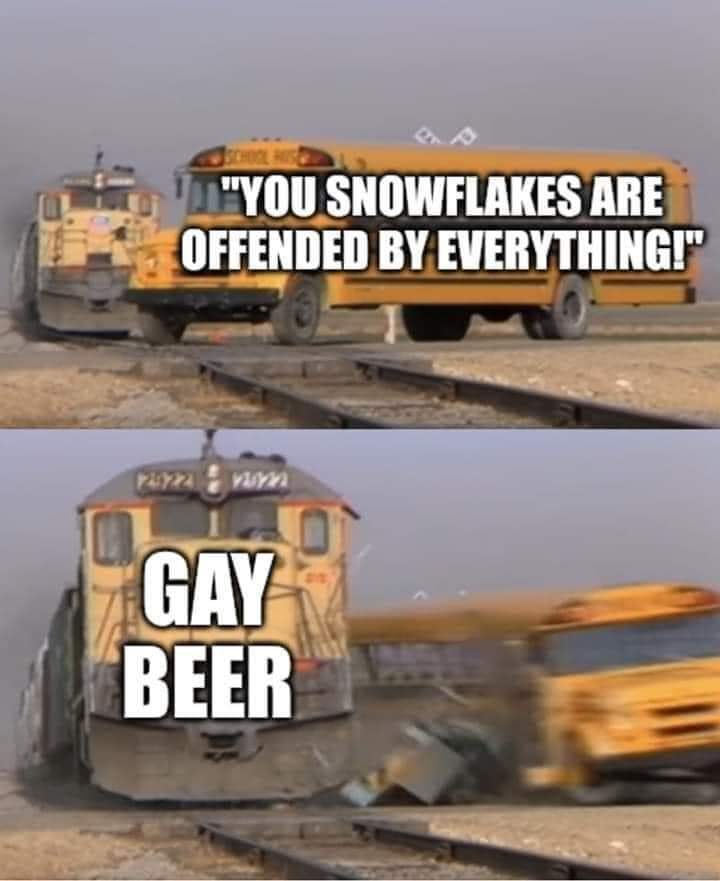 Some people get offended by the dumbest things, like beer. lol