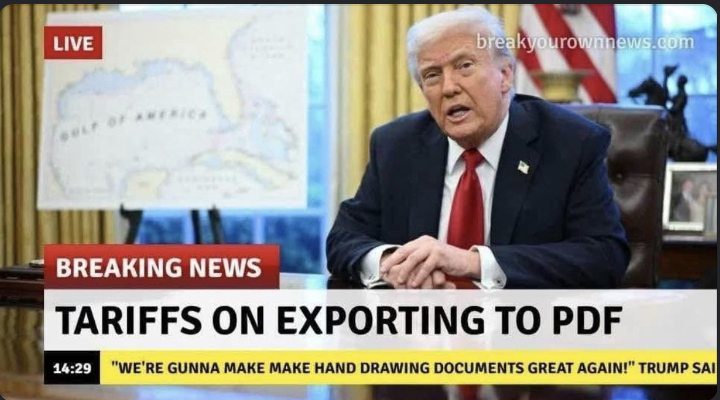 lol imagine if tariffs on exporting to PDF were actually a thing