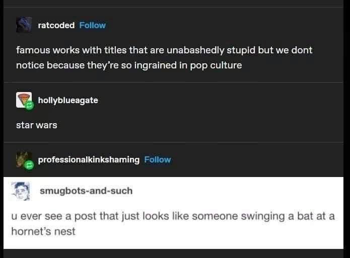 This post is like that one person who stirs up drama for no reason, except with words.