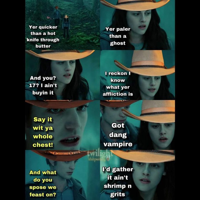 This is what happens when you try to have a conversation with someone who thinks they're a character in a Western movie.