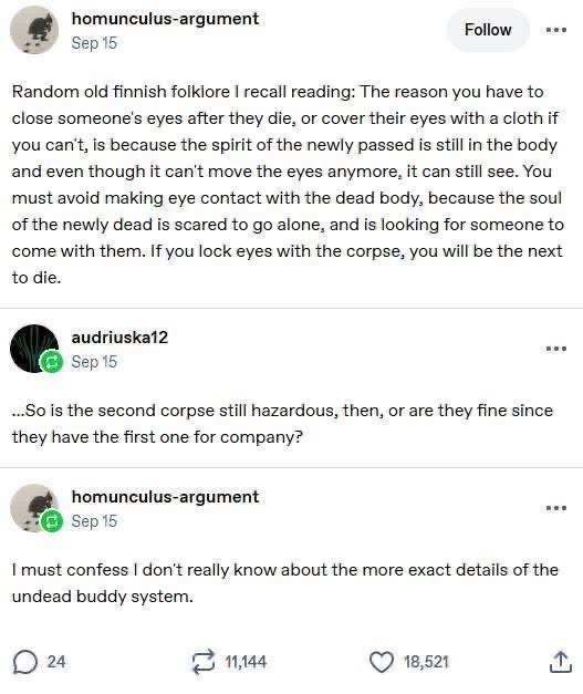 When you ask a morbid question and the original poster has no idea how to answer lol