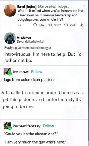 This perfectly captures the feeling of being the only one who can get stuff done, but also wanting to be left alone.
