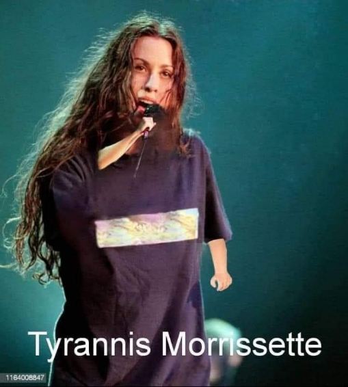 I feel like this is what Alanis Morissette's inner demon looks like when she tries to sing anymore