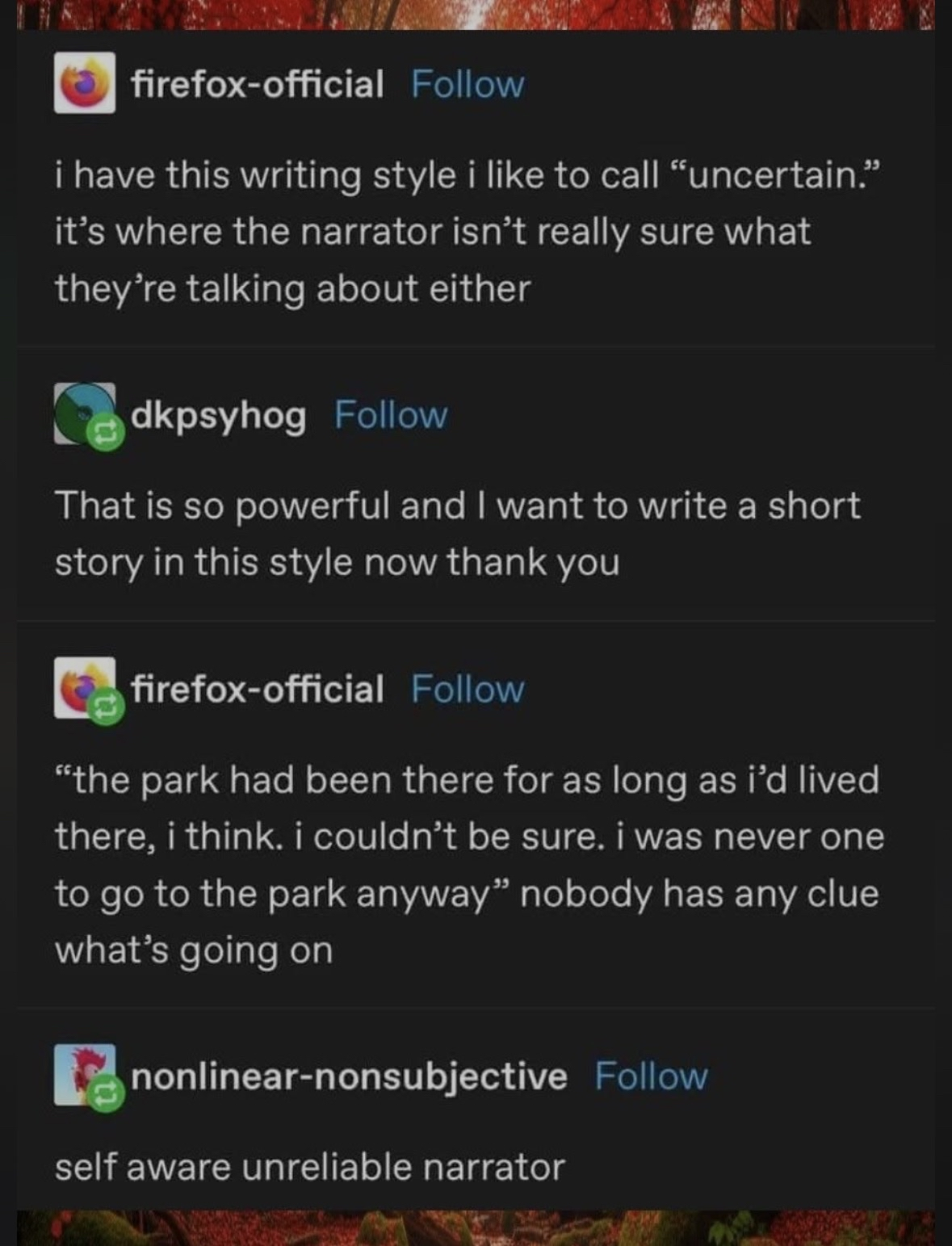 When the narrator is as confused as you are about the plot