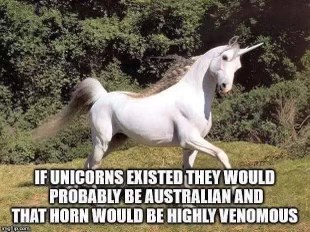 Imagine if unicorns were Australian and their horns were actually deadly venom injectors.