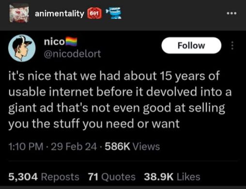 Remember when the internet was actually useful before it became one giant ad?