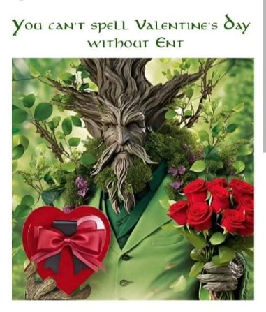 This Valentine's Day card is full of Ents, I guess?