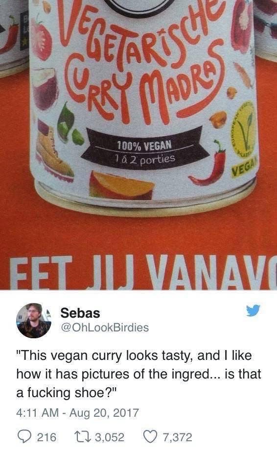 Idk if I want curry that comes with a boot.