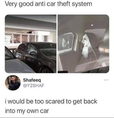 This anti car theft system is so effective, I'd be too scared to get back into my own car.