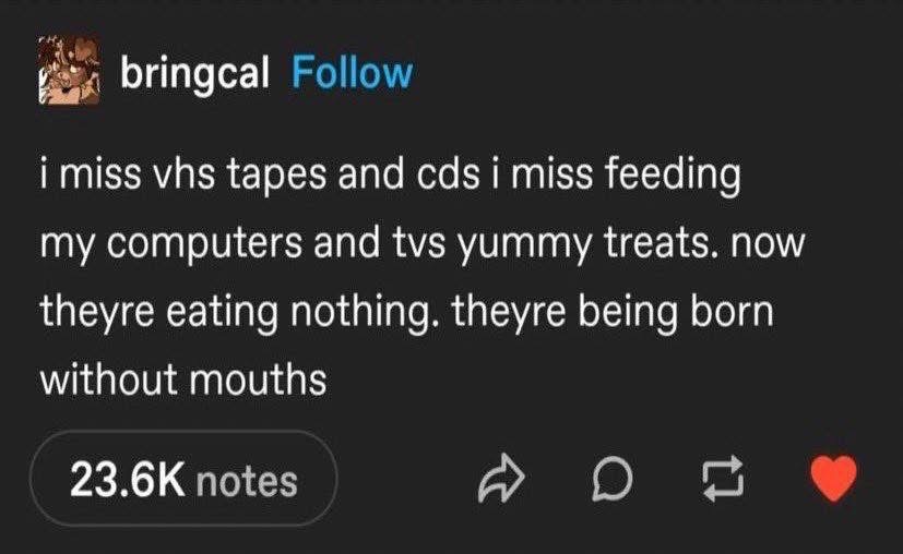 Remember when you had to feed your VCR tapes and CD players? Now computers are just born without mouths and eat nothing.