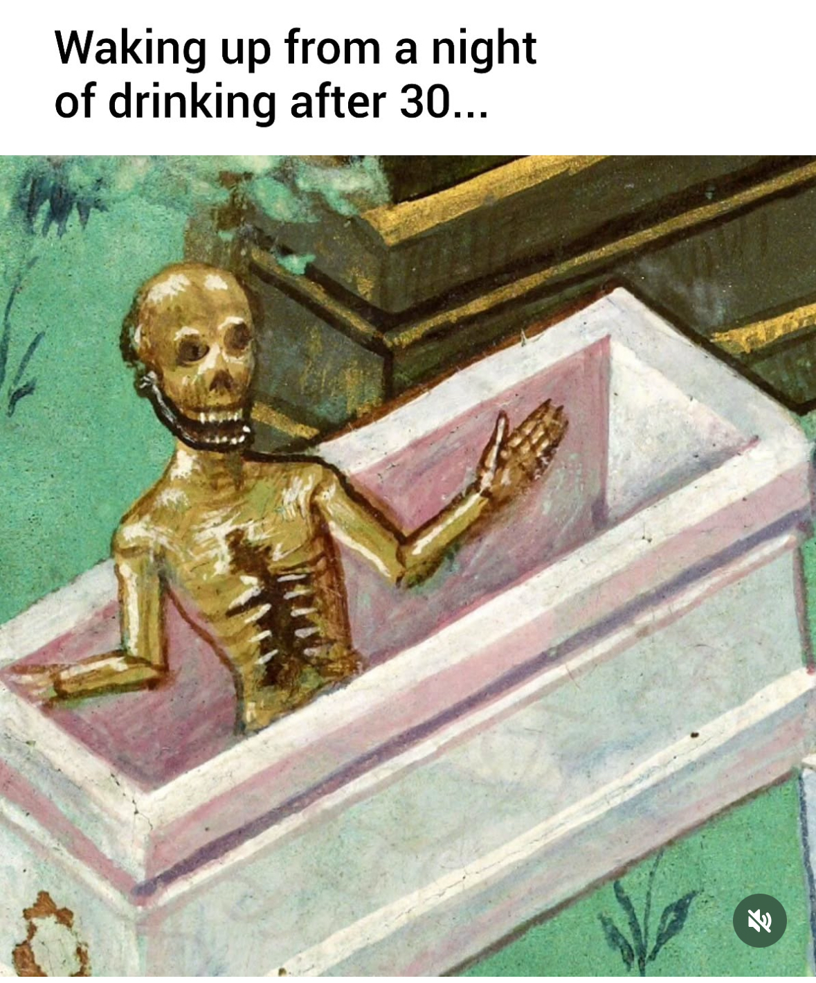 Waking up from a night of drinking after 30 really feels like this