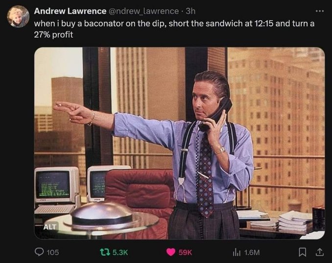 When you try to play the stock market like it's a video game and actually win