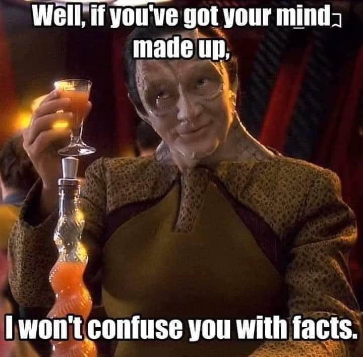 When someone has already decided what they want and there's no point in arguing with them