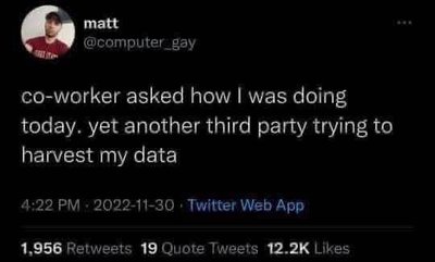 When your coworker asks how …