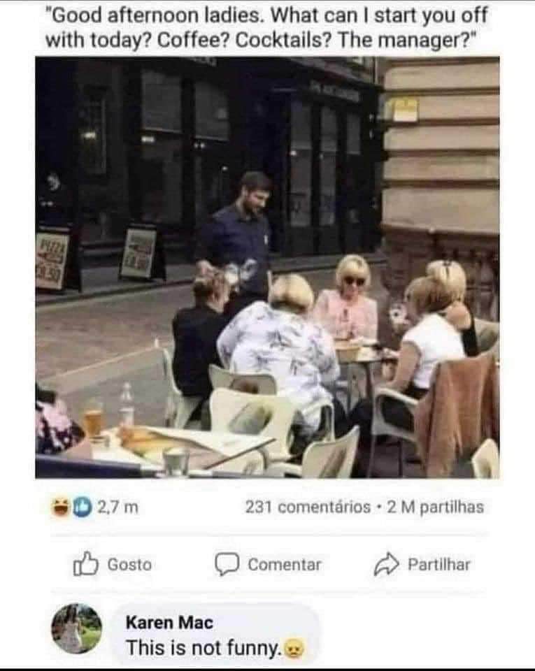 When the server asks you this and you're about to unleash your inner Karen