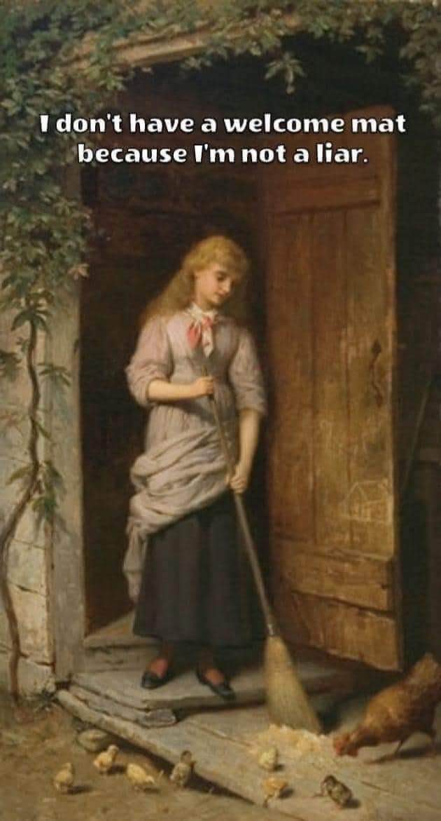Me working but I secretly hate visitors.