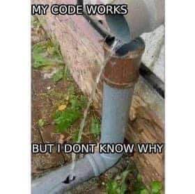 My code works, but I have no idea how it happened.