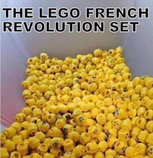 Imagine stepping on this Lego French Revolution set in the middle of the night. Ouch.