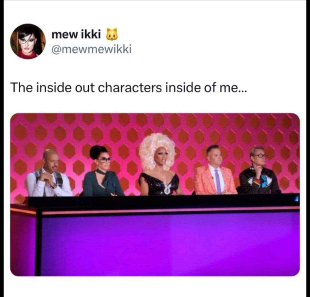 The judges on RuPaul's Drag Race judging my life choices.